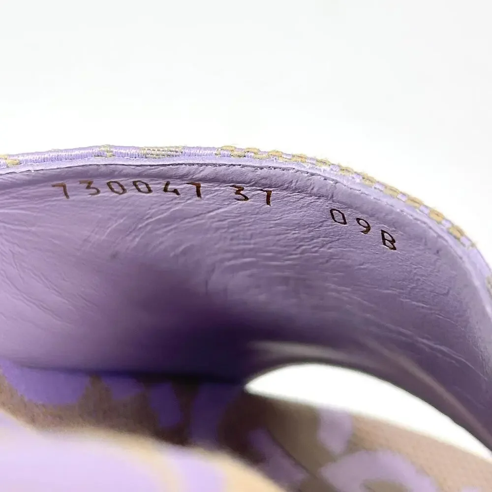 Gucci Lavender Logo Platform Slide Sandal - Women's - Picture 7 of 8